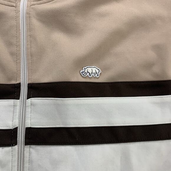 Ecko Unltd Jacket Mens Large Full Zip Track Athletic Hip Hop Streetwear Brown - Picture 2 of 9